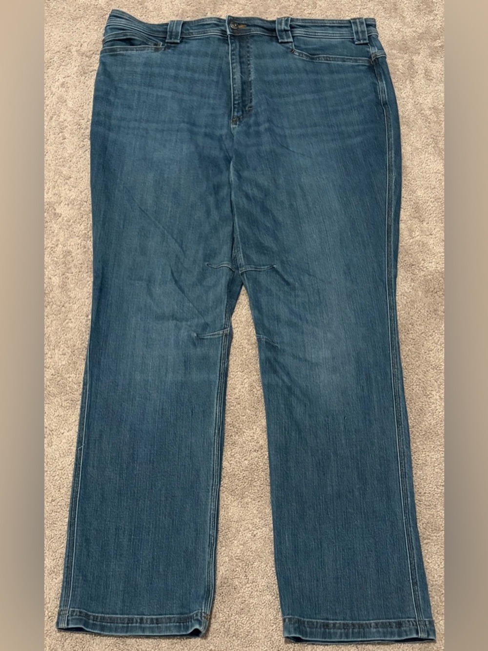 Duluth Trading Co Jeans Men's Size 40X34 Coolmax Ballroom Double Flex Denim Blue